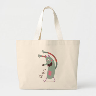 HAPPY MONSTER OY OY OY UY PERSONALISIERT Tote Bag Jumbo Stoffbeutel