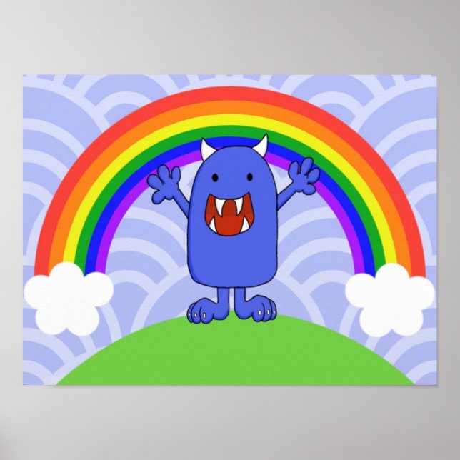 Happy Monster Poster (Vorne)