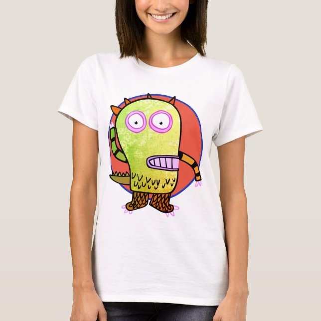 HAPPY MONSTER VOGUE PLUS GRÖSSE T - Shirt W/ NAME (Vorderseite)