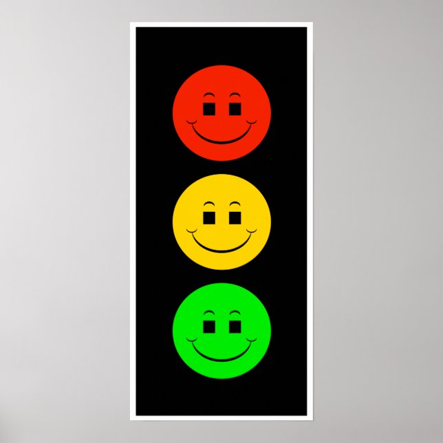 Happy Moody Stoplight Poster (Vorne)