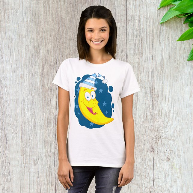 Happy Moon Face T-Shirt (Von Creator hochgeladen)