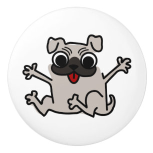 Happy Mops Keramikknauf