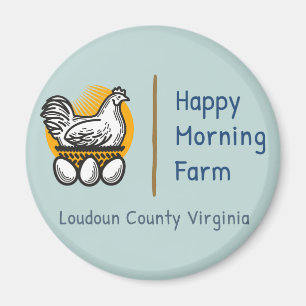 Happy Morning Farm Kühlschrankmagnete Magnet