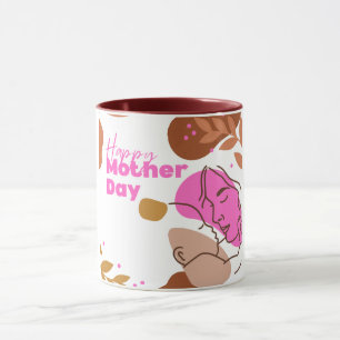 Happy Mother Day Abstrakt Love Embrace Tasse