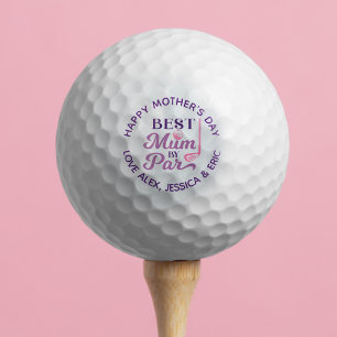 Happy Mother Day Best Mum Par Personalisiert Golfball