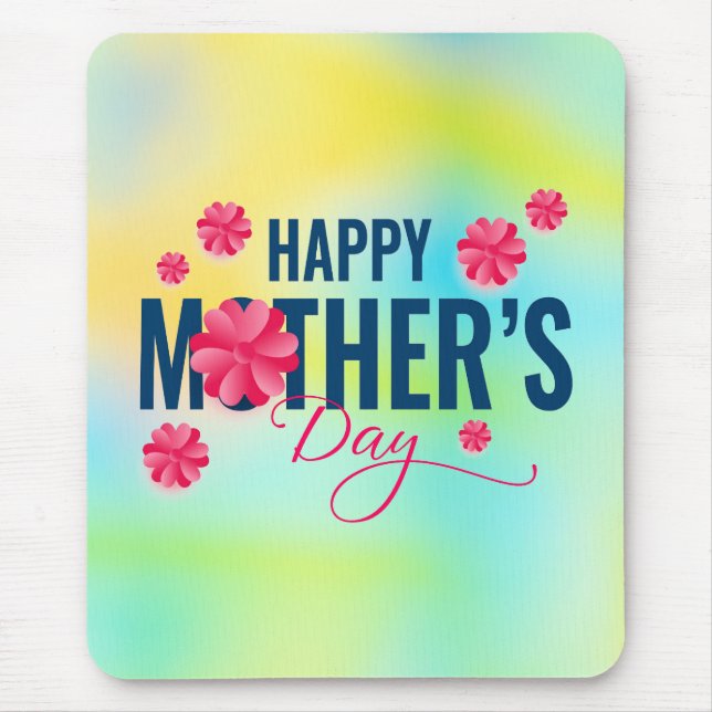 Happy Mother Day Blume Design-23213 Mousepad (Vorne)