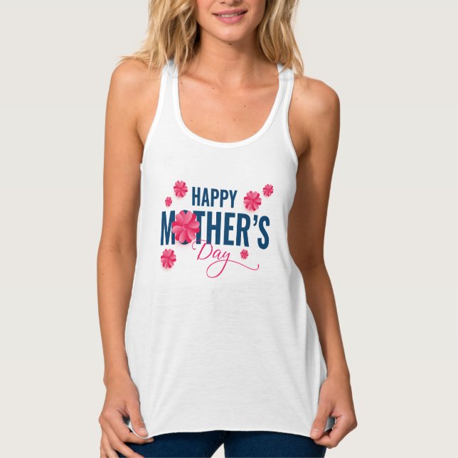 Happy Mother Day Blume Design-23213 Tank Top (Vorderseite)
