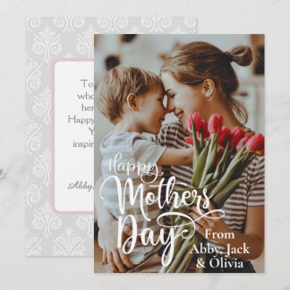 Happy Mother Day Custom Foto and Text Karte