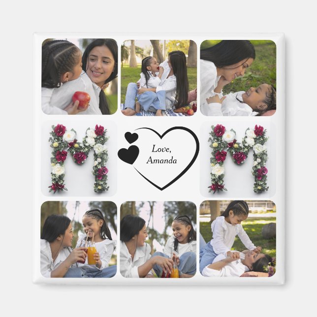 Happy Mother Day Custom Foto Magnet (Vorne)