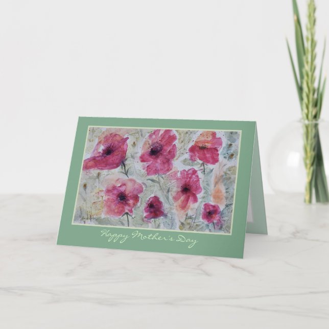 Happy Mother Day Customizable Card Karte (Vorderseite)