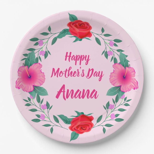 Happy Mother Day Edit Name Inuit Anana Pappteller (Vorderseite)