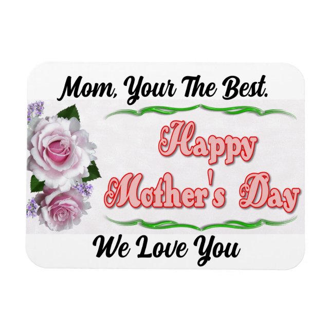 Happy Mother Day Flexible Magnet (Horizontal)