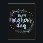 Happy Mother Day Floral Rainbow Colors Postkarte<br><div class="desc">Eine perfekte Geschenkidee für eine Mama Papa Ehefrau Ehemann Braut Freund Freundin Großvater Papa Großmutter mama Bruder Freund Freunde beste Freundin beste Freundinnen. Ideal für halben Zeitraum Geburtstag Jahrestag Weihnachten Hochzeit feiern Hochzeit Paar Beziehung Freundschaft.</div>