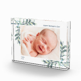 Happy Mother Day Foto Block mit Blätter Berries