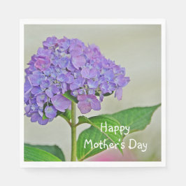 Happy Mother Day Hydrangea Serviette