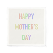 Happy Mother Day Napkin