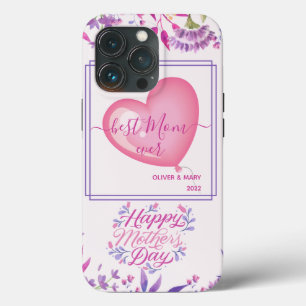 Happy Mother Day niedliche Aquarellfarben leuchten Case-Mate iPhone Hülle