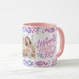 Happy Mother Day niedliche Aquarellfarben leuchten Tasse