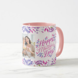 Happy Mother Day niedliche Aquarellfarben leuchten Tasse