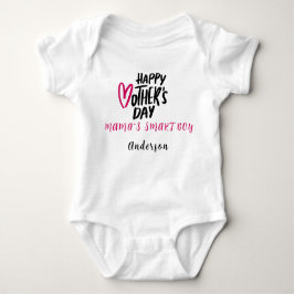 Happy Mother Day Personalisiert Name Niedlich Mord Baby Strampler