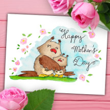 Happy Mother Day Postcard von Nicole Janes