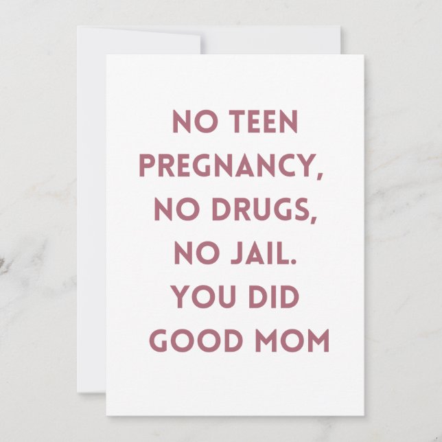 Happy Mother Day Punny Card Feiertagskarte (Vorderseite)