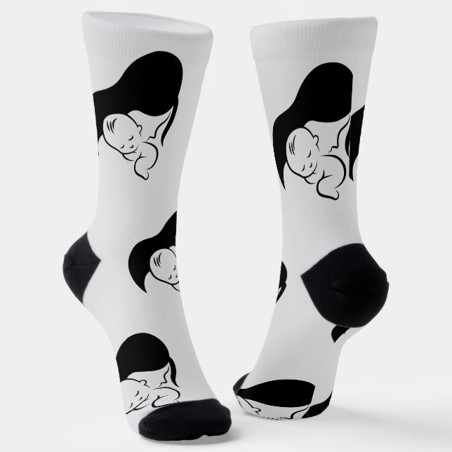 Happy Mother Day  Socken (Gewinkelt)