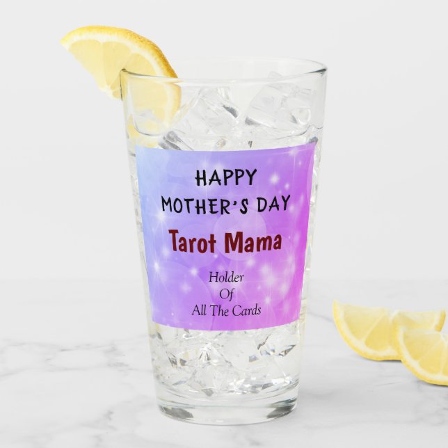 Happy Mother Day Tarot Mama Design Glas (Vorderseite Ice)