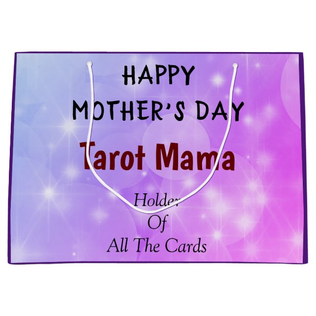 Happy Mother Day Tarot Mama Design Große Geschenktüte (Vorderseite)