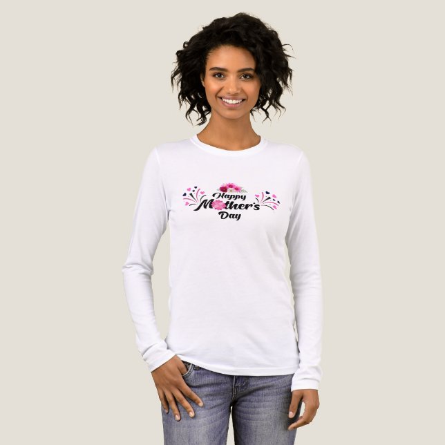 Happy Mother day unique modern design for gift Tri-Blend Shirt (Vorderseite voll)
