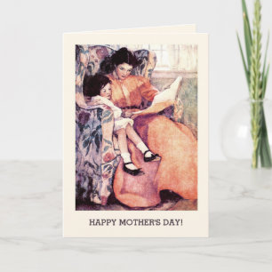 Happy Mother Day Vintag Art Custom Card Karte