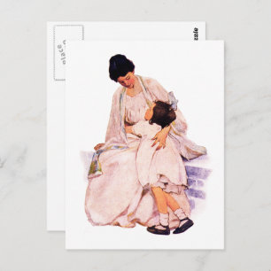 Happy Mother Day Vintag Art Postkarte