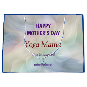 Happy Mother Day Yoga Mama Design Große Geschenktüte