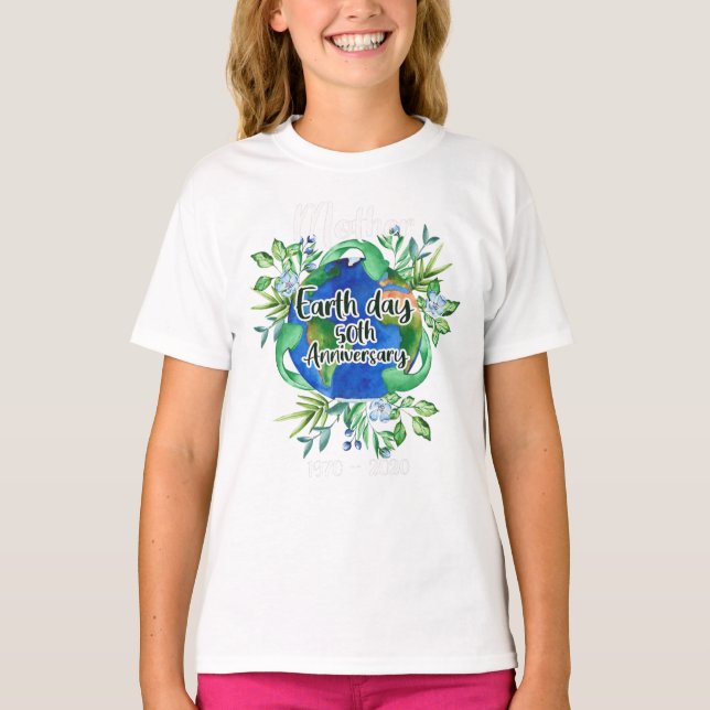 Happy Mother Earth Day 2020 Der sonnige 50. Jahres T-Shirt (Vorderseite)