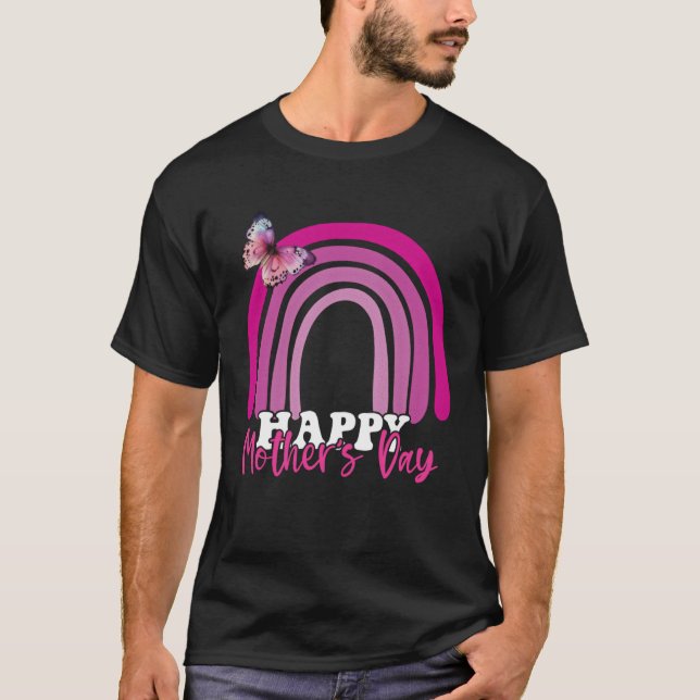 Happy Mother s Day 2023 Mother s Day Rainbow Mom D T-Shirt (Vorderseite)