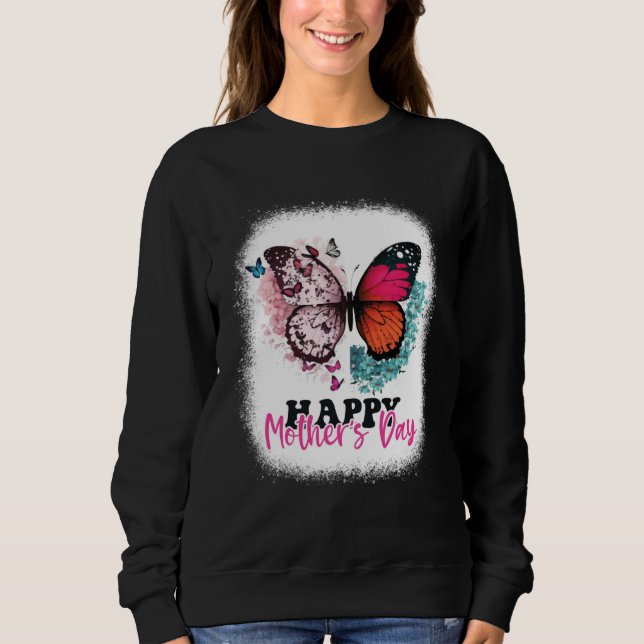 Happy Mother s Day 2023 Mothers Day Butterfly Mom  Sweatshirt (Vorderseite)