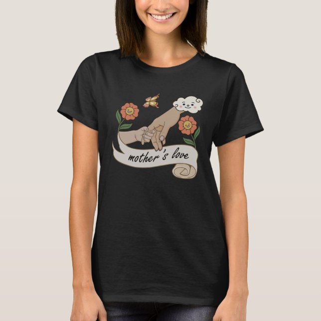 Happy Mother s day Cute Flower Groovy for women mo T-Shirt (Vorderseite)