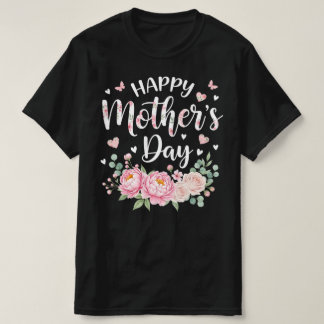 Happy Mother’s Day | Elegant Floral Graphic T-Shirt