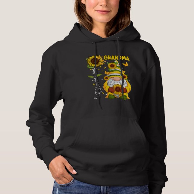Happy Mother s Day Grandma Sunflower Mom Gnome Mam Hoodie (Vorderseite)