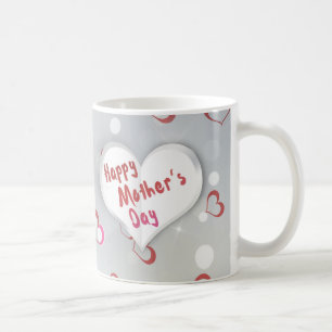 Happy Mother's Day 3D Paper Heart Kaffeetasse