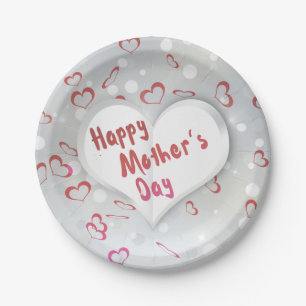 Happy Mother's Day 3D Paper Heart Pappteller