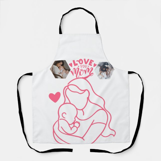 Happy Mother's Day. Apron's gift for your Mommy Schürze (Vorderseite)