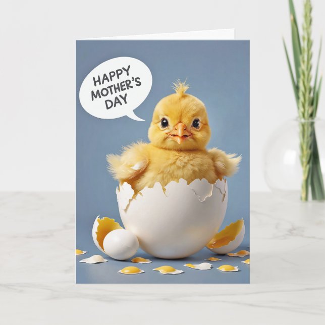 Happy Mother's Day Baby Chick Karte (Vorderseite)