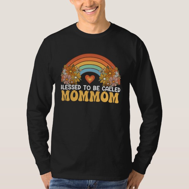 Happy Mothers Day Blessed To Be Called Mommom Rain T-Shirt (Vorderseite)