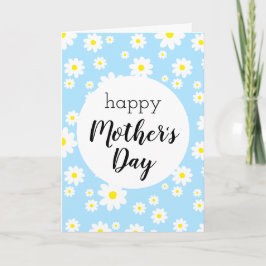 Happy Mother's Day Blue Daisy Karte