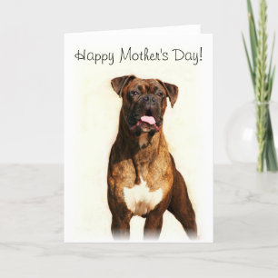 Happy Mother's Day Boxer greeting card Karte