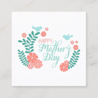 Happy mother's day calligraphy text in floral desi begleitkarte