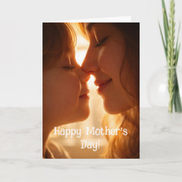 Happy Mothers Day Card - Adorable image From child Karte