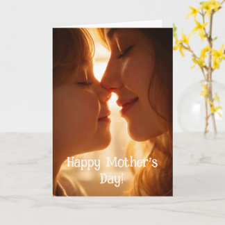 Happy Mothers Day Card - Adorable image From child Karte