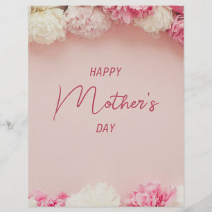 Happy Mother's Day Card, Floral Mütter Day Card Flyer